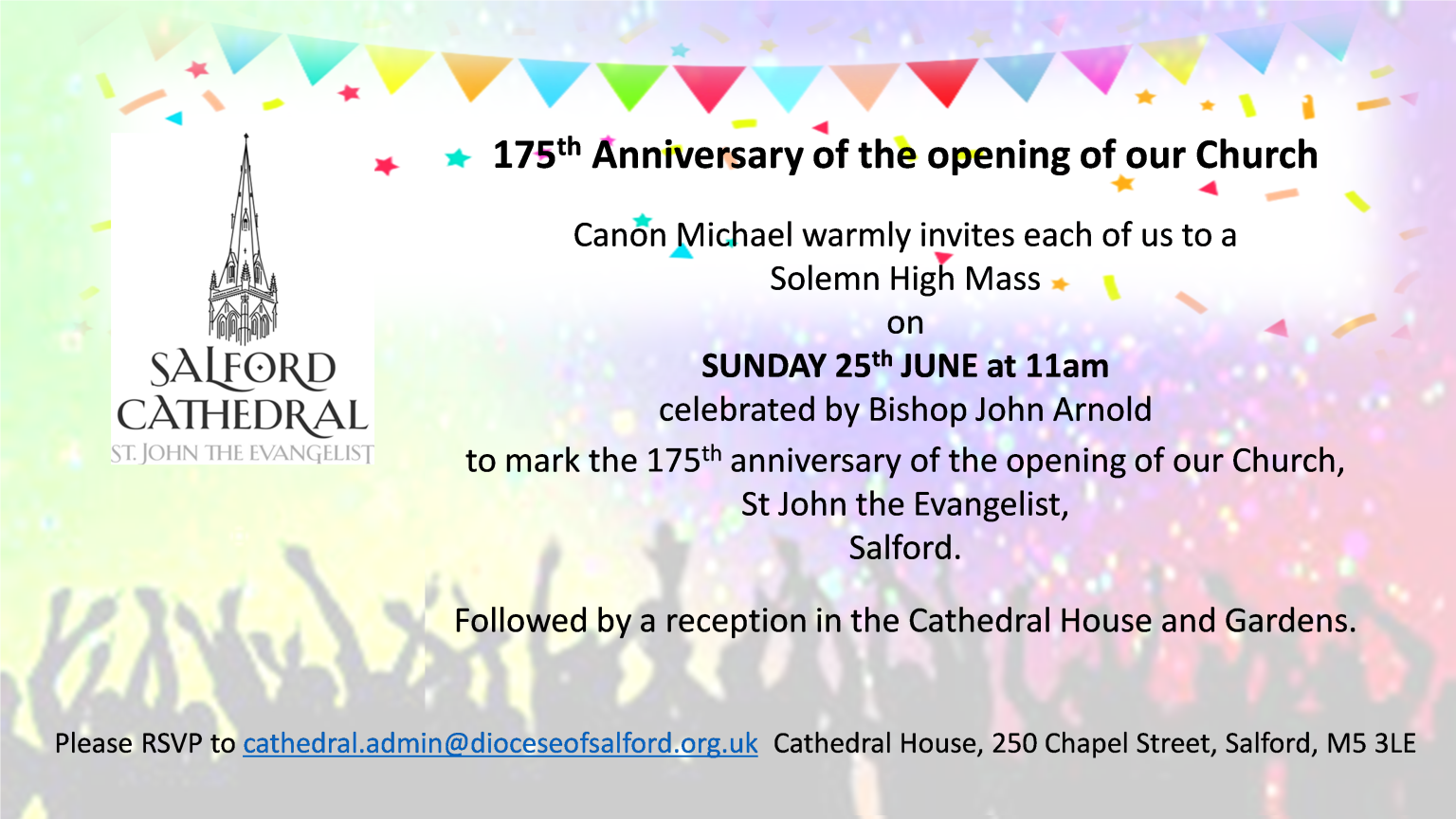 Salford Cathedral 175th Anniversary